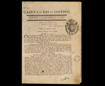 Primeiro jornal impresso no Brasil