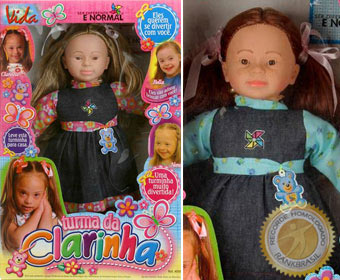Primeira boneca fabricada com características da Síndrome de Down