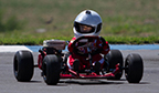 Mais jovem piloto de kart adaptado