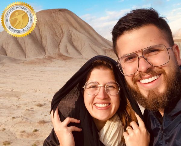 Mais jovem casal brasileiro a visitar todos os países