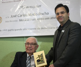 José Carlos Mello Rocha é homenageado em Jaguariaíva