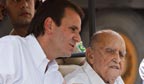 Oscar Niemeyer participa da inauguração de Sambódromo no Rio