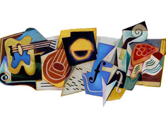 Juan Gris é homenageado com doodle cubista