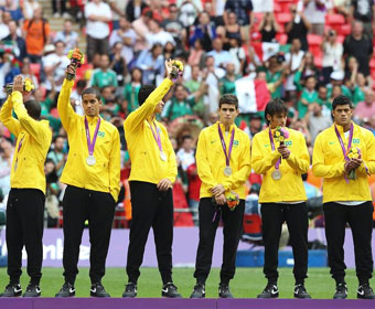 Brasil fica com a prata no futebol olímpico